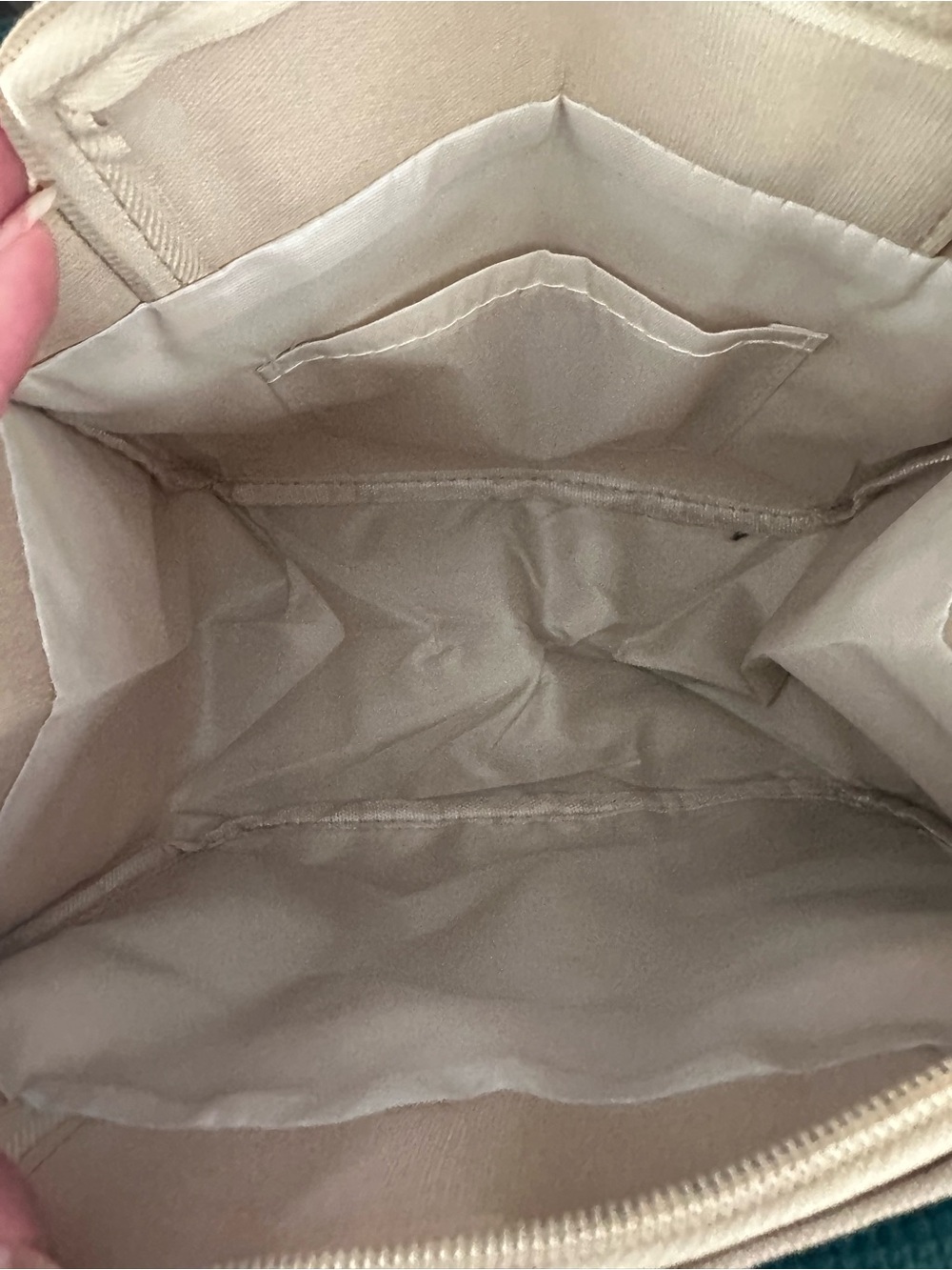 Starbucks Tan Messenger Bag with Dark Green Handles - Picture 5 of 7